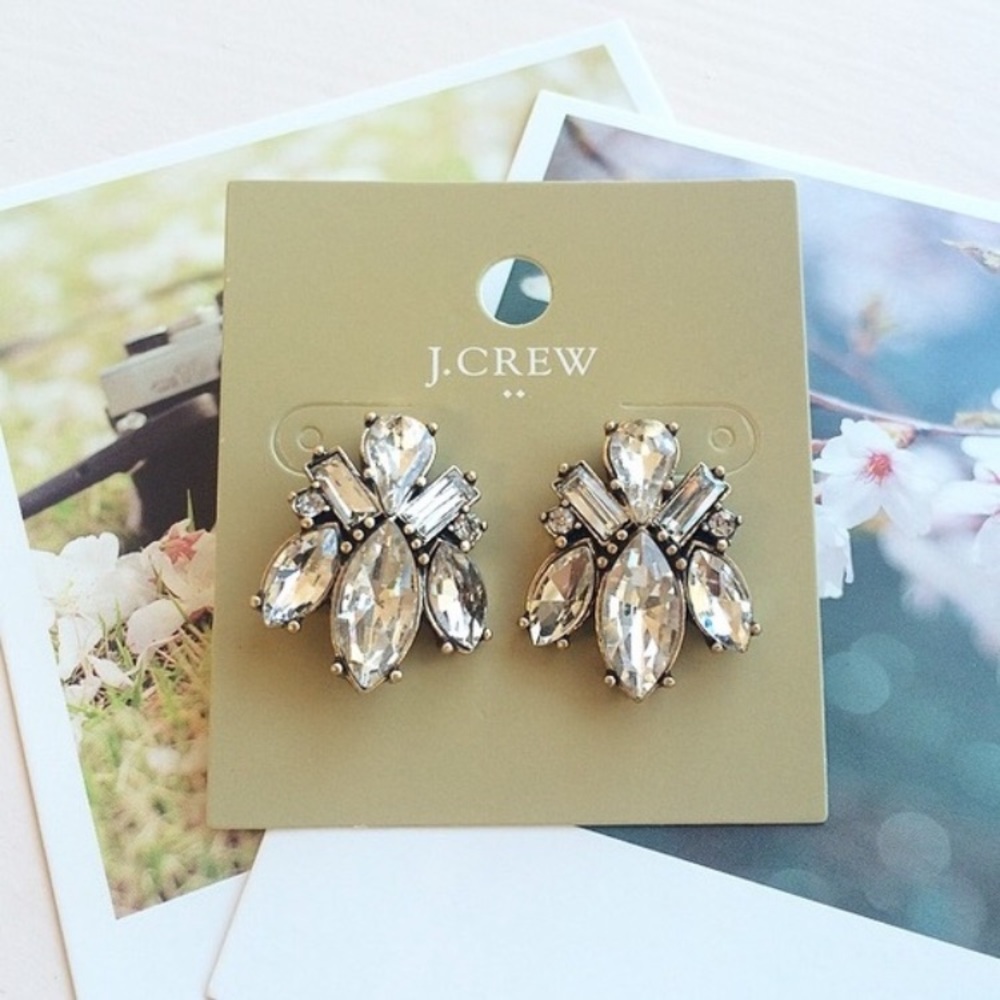 J. Crew Statement Crystal Earrings